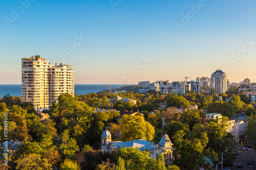 Panoramic view of Odessa  Ukraine
