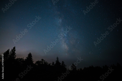 Milky way over Santa Cruz mountains, California