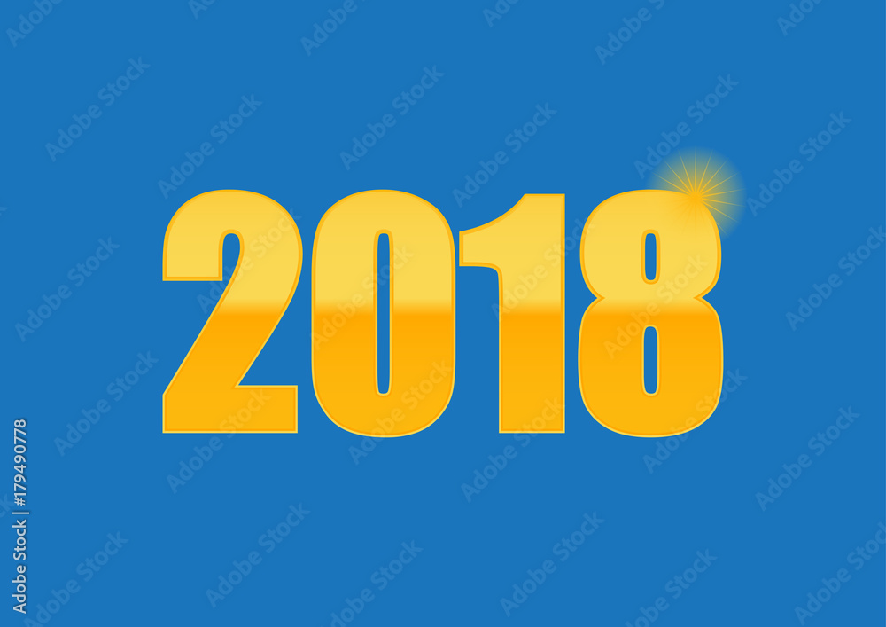 2018 text for Happy New Year holiday wallpaper / background 2018 text for Happy New Year holiday wallpaper / background
