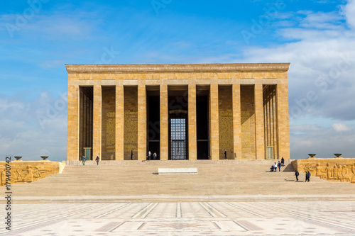 Obraz na płótnie Anitkabir, mausoleum of Ataturk, Ankara