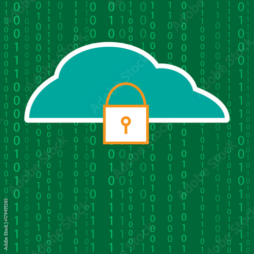 Cloud Security technology Background / wallpaper