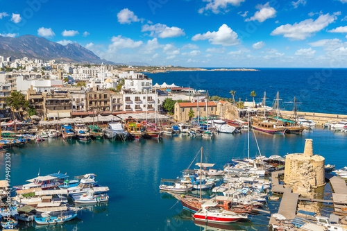 Harbour in Kyrenia (Girne), North Cyprus photo