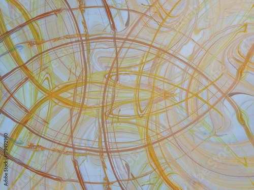 Abstract colorful of swirl and move of acrylic mixing for background