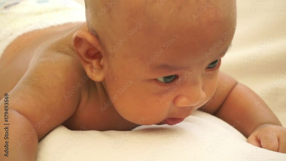 Baby on sofa Baby on sofa