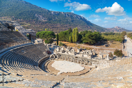 Amphitheater (Coliseum) in Ephesus photo