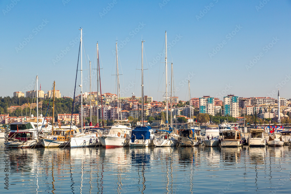 Harbour view in Canakkale, Turkey.