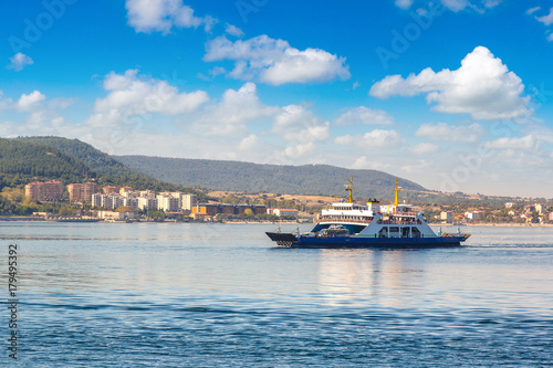 Ferry in Dardanelles strait, Turkey © Sergii Figurnyi