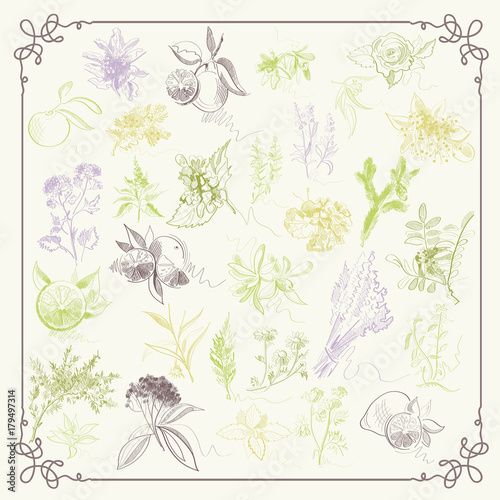 Set or group with abstract illustrations 3_6