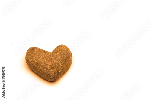 Sea stones on a white background