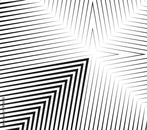 Abstract halftone creative geometric vector background. Black and white stripes pattern for modern design.
