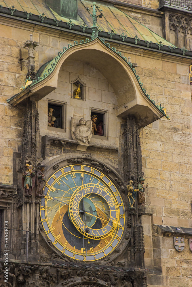 Figures of the Apostles in the medieval astronomical clock in Prague