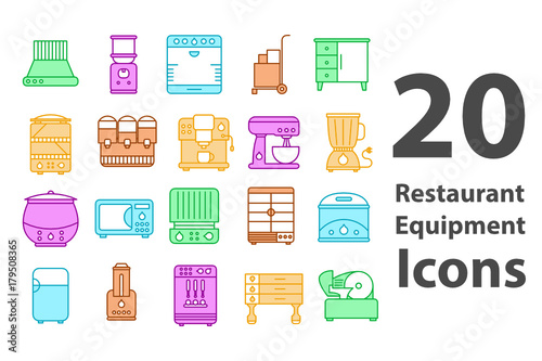 Restaurant Equipment Icons