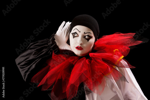 Cuadro en lienzo Listening Pierrot
