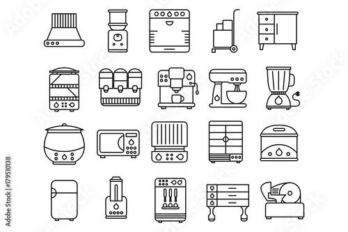 Restaurant Equipment Icons