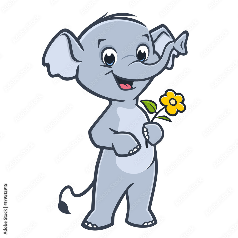 Fototapeta premium Cartoon Elephant
