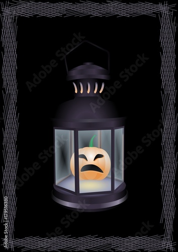 lantern adamant with pumpkin