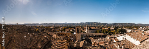 Panoramic view of Gubbio, Umbria, Italy