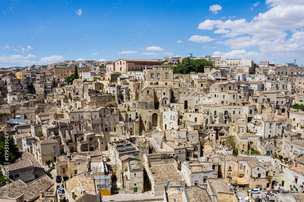 inside the ancient town of Matera (Sassi di Matera), European Capital of Culture 2019, Basilicata, Italy