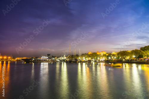 Agios Nikolaos fortress on the Mandraki harbour of Rhodes © Netfalls