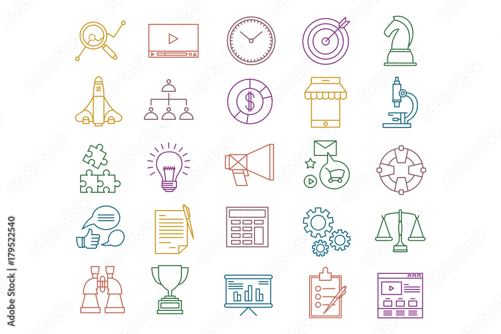 Business Marketing Icons Business Marketing Icons