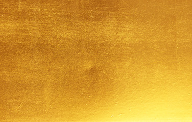 Shiny yellow leaf gold foil texture
