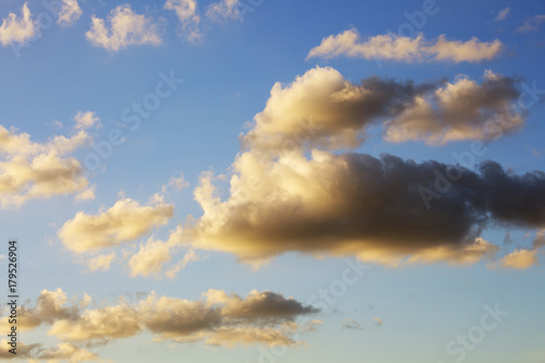 Sky background with clouds . Sky with clouds