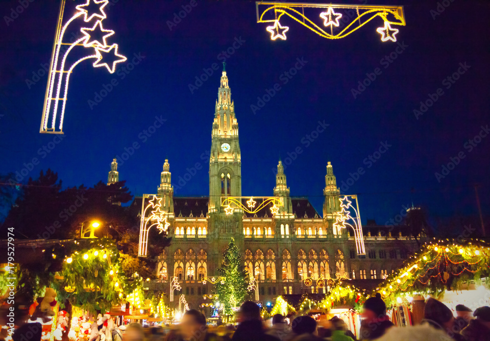 Obraz premium Christmas market in Vienna