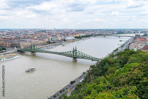 Liberty Bridge in Budapest, Hungary on September 2017 © Ungureanu