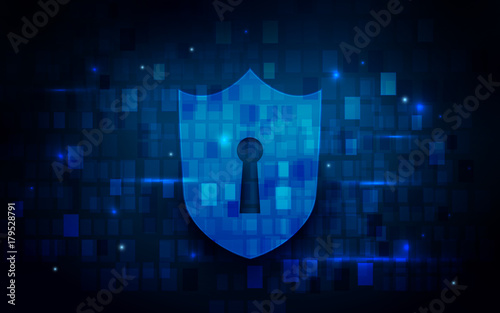 Internet security and technology concept and abstract background