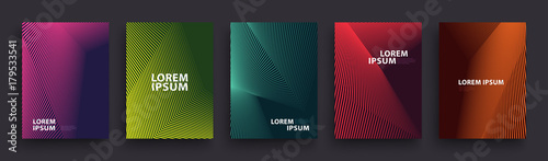 Simple Modern Covers Template Design. Set of Minimal Geometric Halftone Gradients for Presentation, Magazines, Flyers, Annual Reports, Posters and Business Cards. Vector EPS 10