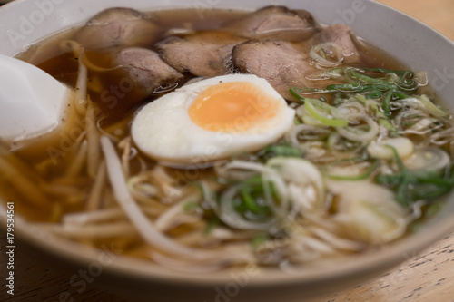 Ramen is a Japanese dish. It consists of Chinese-style wheat noodles served in a meat or fish-based broth