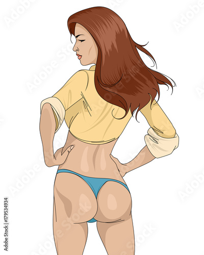 Woman in panties