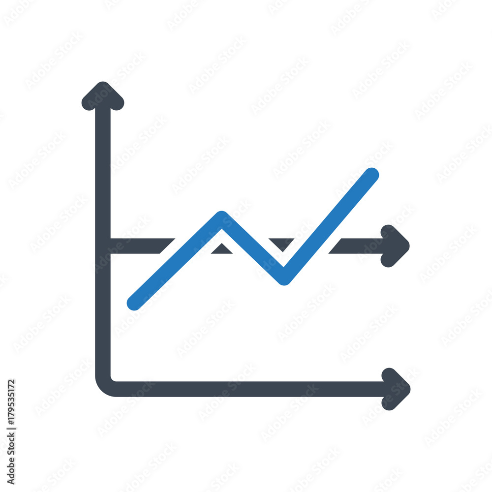 Line Graph Icon 