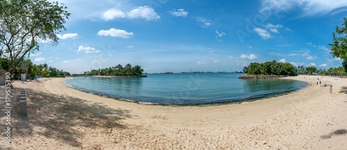 Palawan beach at Sentosa Island in Singapore.