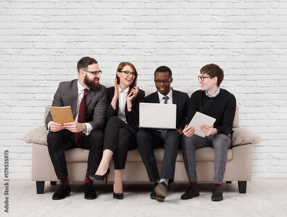 Team building, multiethnic team sitting on meeting Team building, multiethnic team sitting on meeting