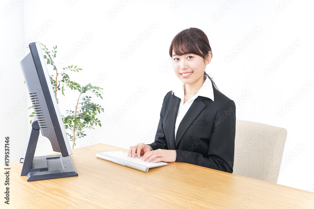 Business woman working at office Business woman working at office