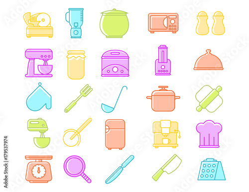 kitchenware icon collection 