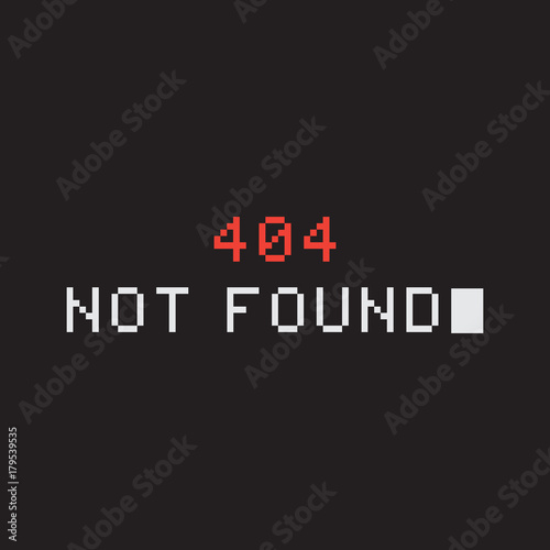 Pixel 404 error page. Page not found