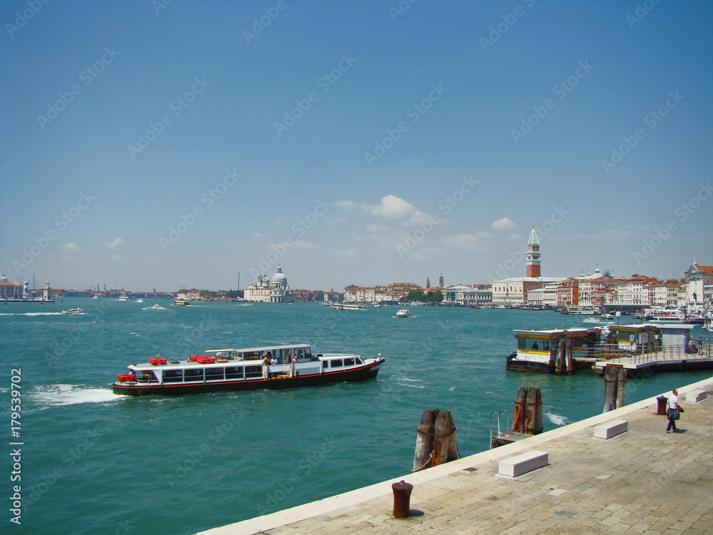 A view of Venice lagoon, Italy - obrazy, fototapety, plakaty 