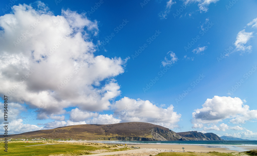 beautiful rural irish country nature landscape from the north west of ireland. scenic achill island along the wild atlantic way. famous irish tourism attraction. beautiful rural irish country nature landscape from the north west of ireland. scenic achill island along the wild atlantic way. famous irish tourism attraction.