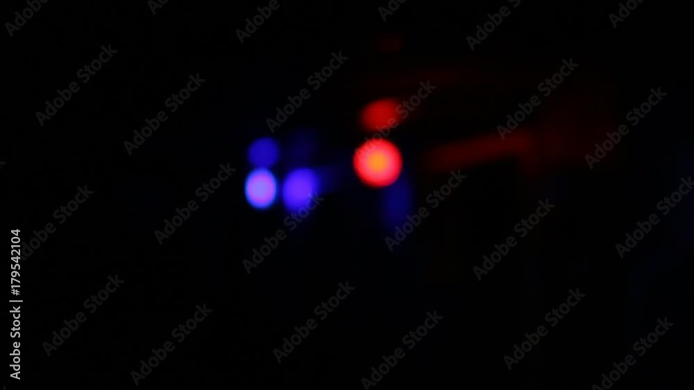 Siren red with blue in room. Siren red with blue in room.