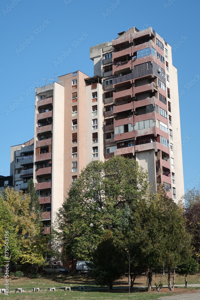 Fototapeta premium Residential building