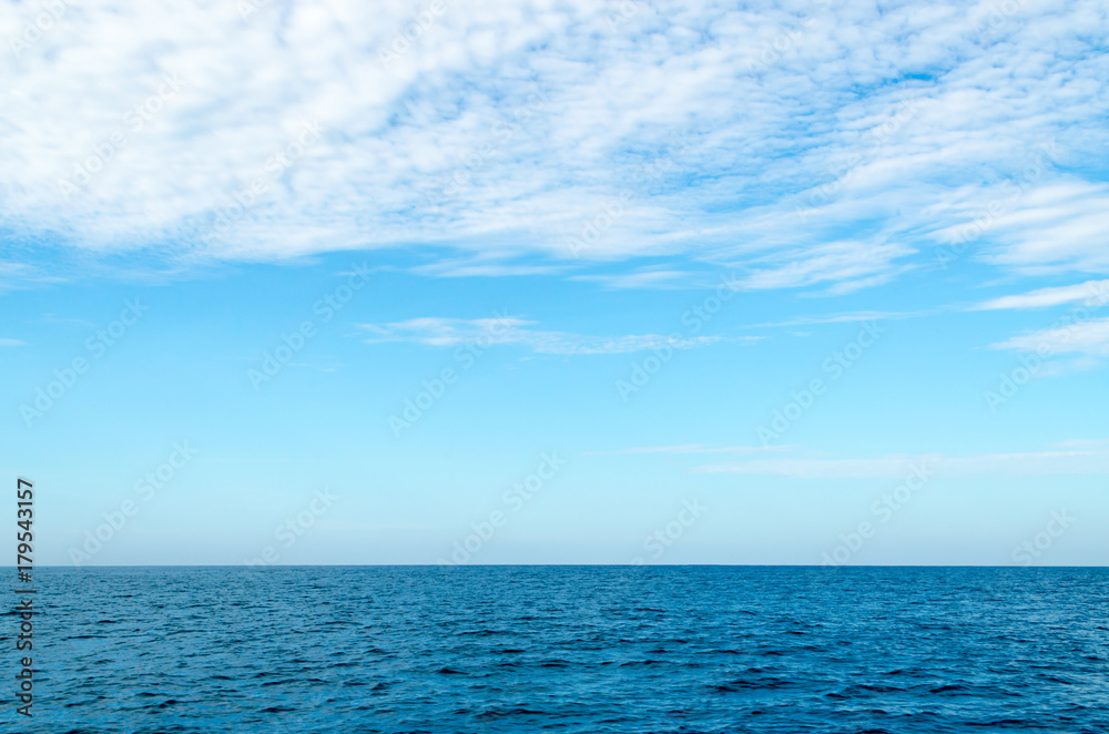 Beautiful water of the ocean with Sky at Koh ha, Similan No.5, a Group of Similan Islands in The Andaman Sea Thailand.