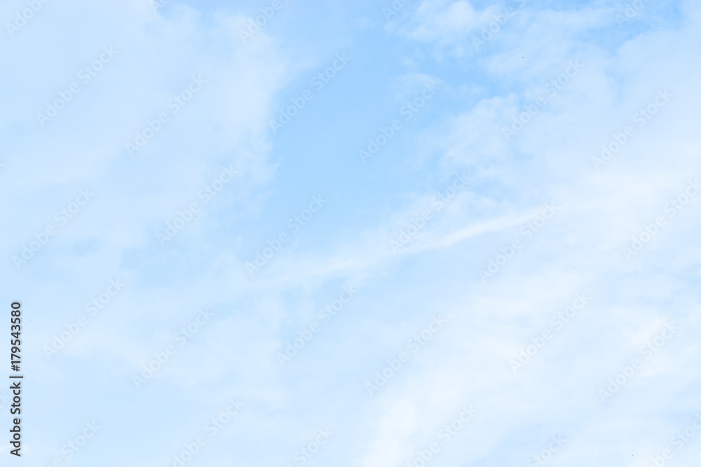 Blue backdrop in the air