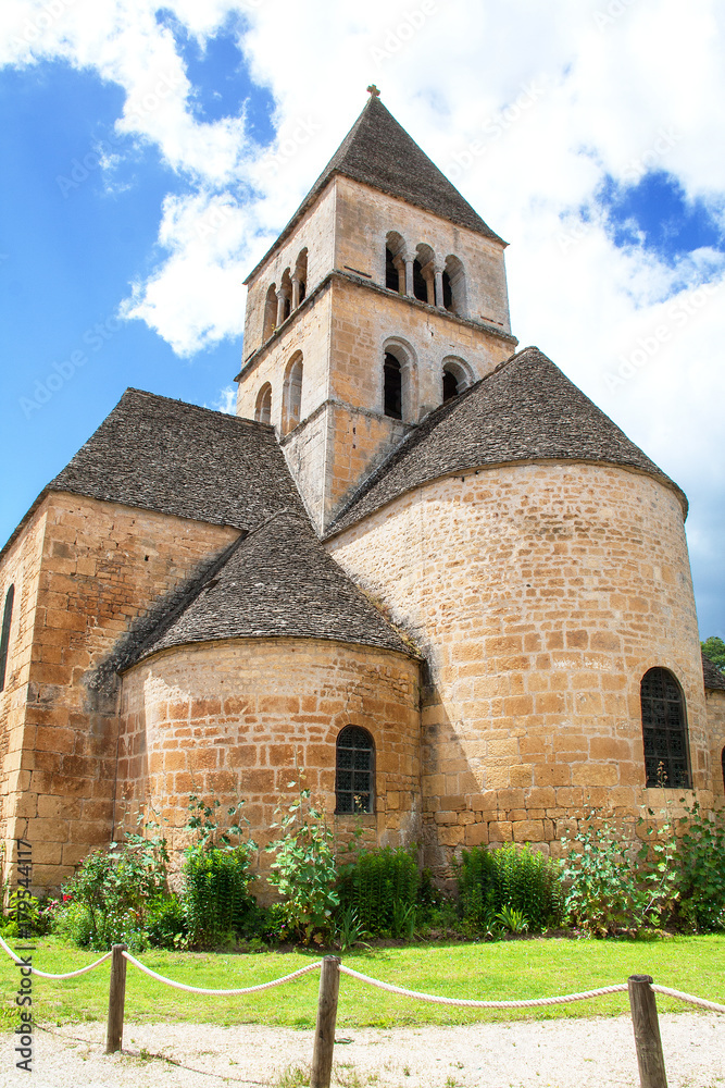 Saint Léon sur Vézère. Eglise saint Léonce. Dordogne. Nouvelle-Aquitaine. 