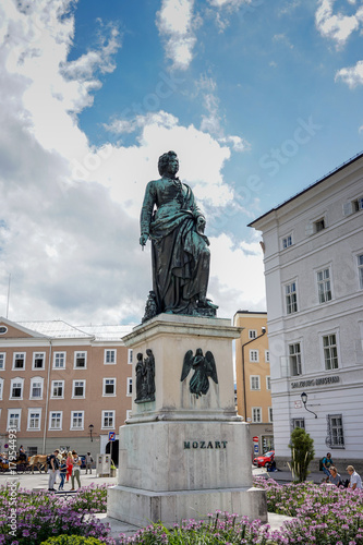 Mozart statue Salzburg