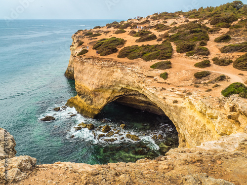 Cliffs near Benagil in southern Portugal
