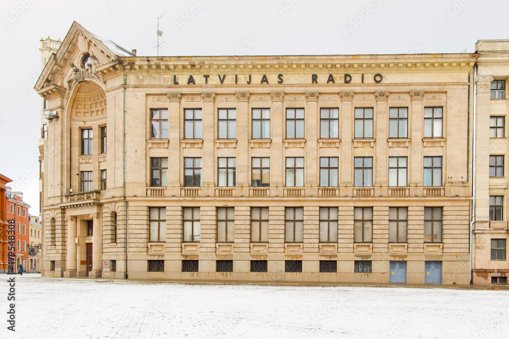 The Latvijas Radio building in Riga's Cathedral Square