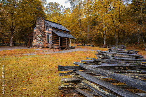 Photography Autumn at the John Oliver Cabin