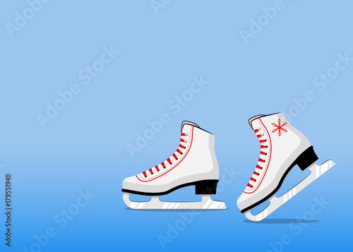 Ice skates. Figure skates